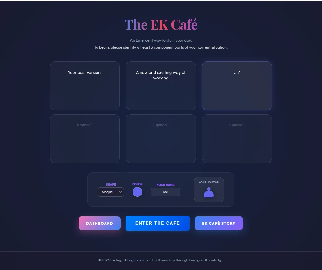 EK Café Interface